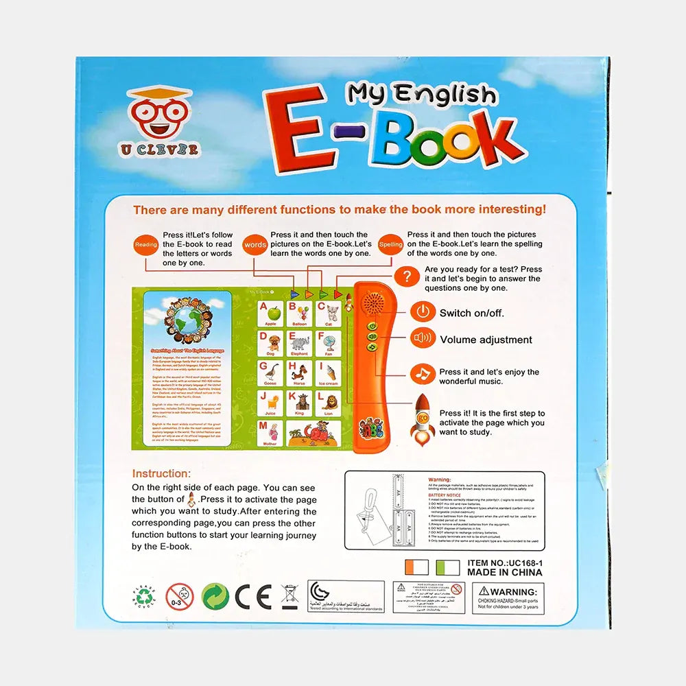 My English E-Book for Kids | Interactive Learning Book with Sound